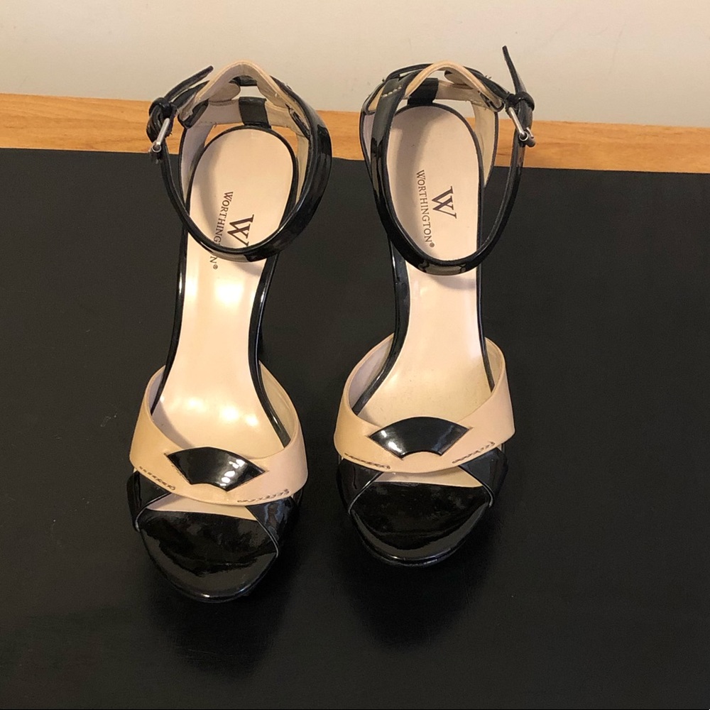 ‼️Black & Tan Heels, Sz 8.5‼️